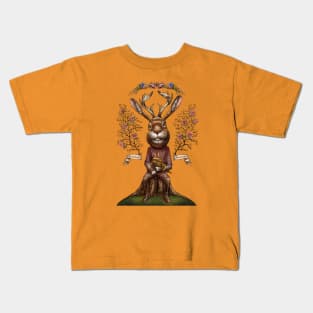 Jedidiah Jackalope Kids T-Shirt